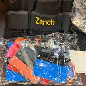 Zanch Black Tool Belt with Colorful Accessories window tint kit
